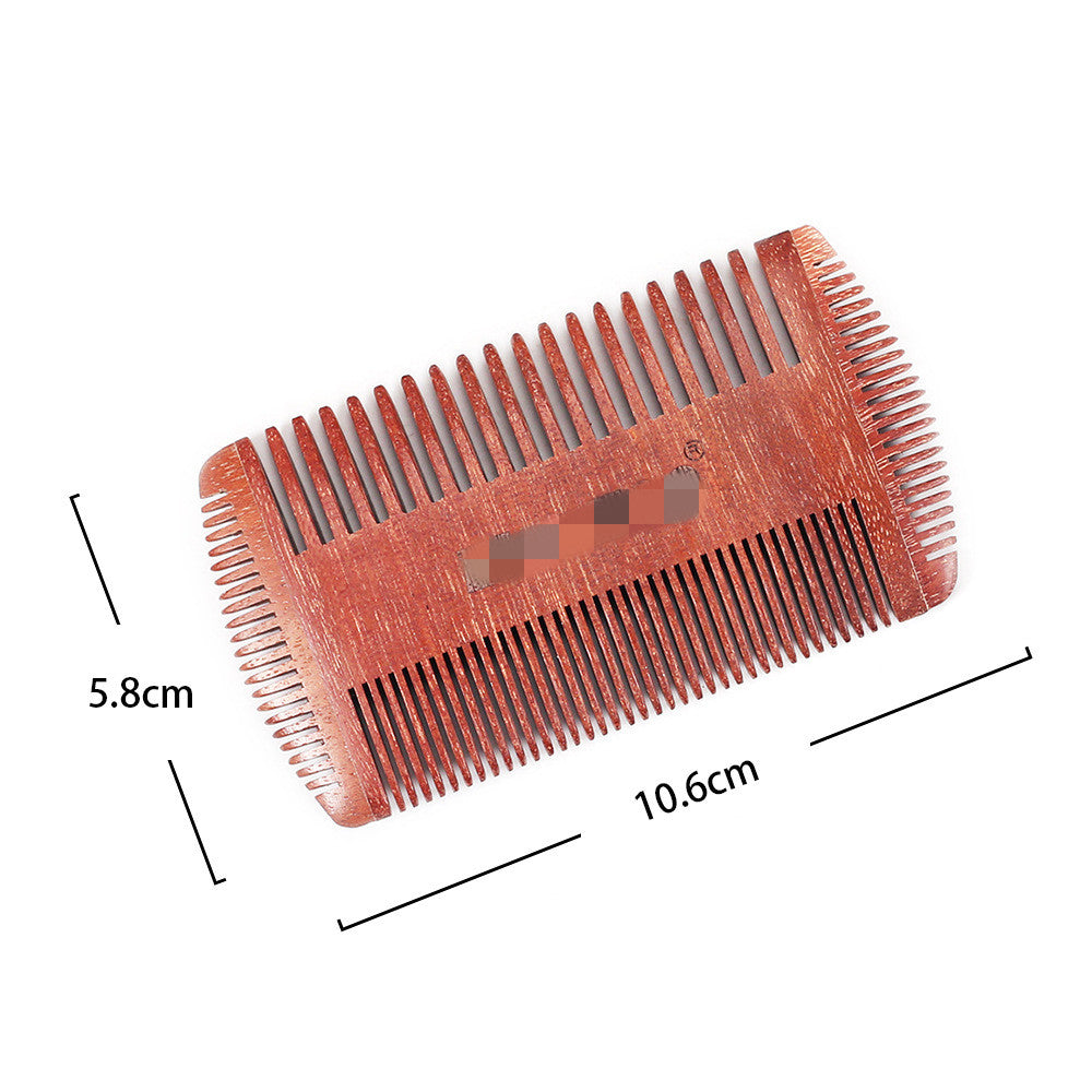 Red sandalwood coarse teeth comb