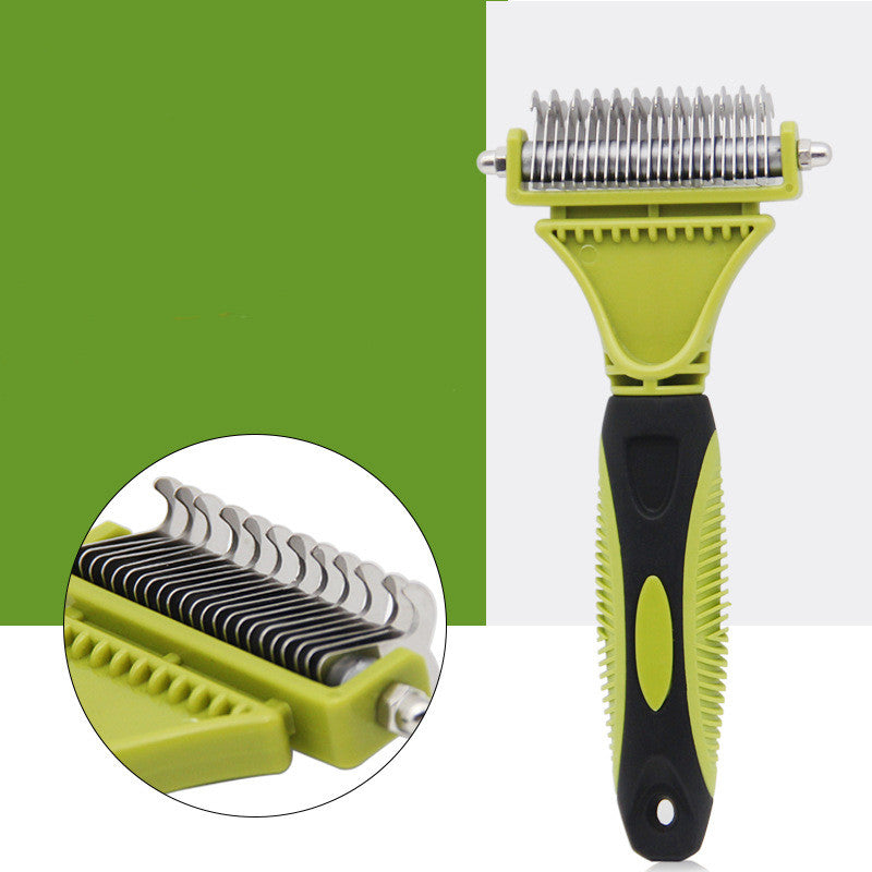 Pet double-sided hair comb cleaning comb