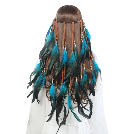 Bohemian Feather Headbands Hair Combs Girl Popular Festival