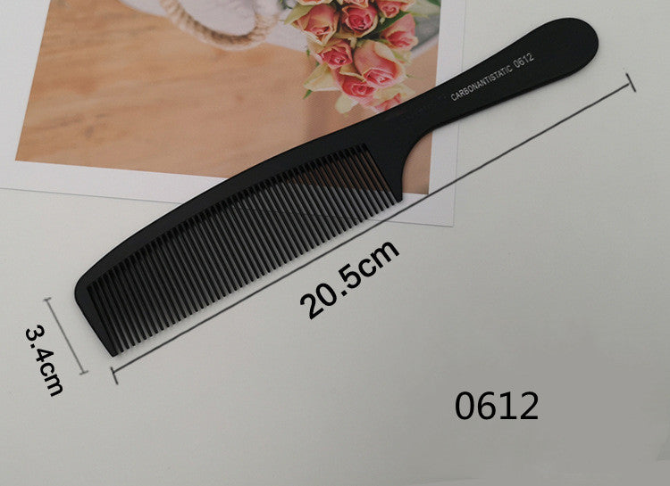 Hairdressing Comb Plastic Hair Comb Steel Needle Iron Tip Tail Comb Black Professional Pick Comb