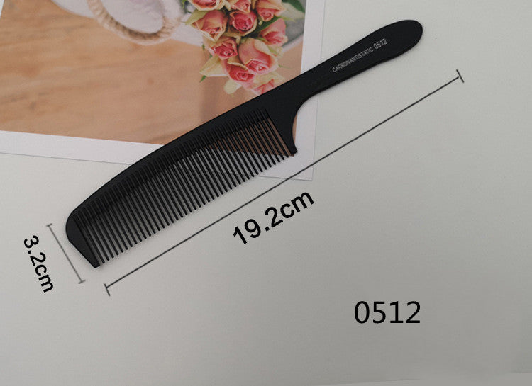 Hairdressing Comb Plastic Hair Comb Steel Needle Iron Tip Tail Comb Black Professional Pick Comb