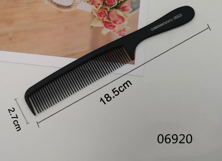 Hairdressing Comb Plastic Hair Comb Steel Needle Iron Tip Tail Comb Black Professional Pick Comb