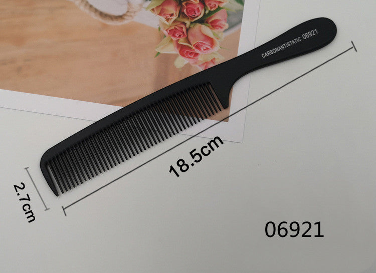 Hairdressing Comb Plastic Hair Comb Steel Needle Iron Tip Tail Comb Black Professional Pick Comb