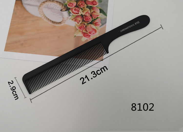 Hairdressing Comb Plastic Hair Comb Steel Needle Iron Tip Tail Comb Black Professional Pick Comb