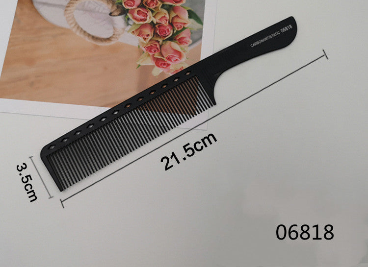 Hairdressing Comb Plastic Hair Comb Steel Needle Iron Tip Tail Comb Black Professional Pick Comb