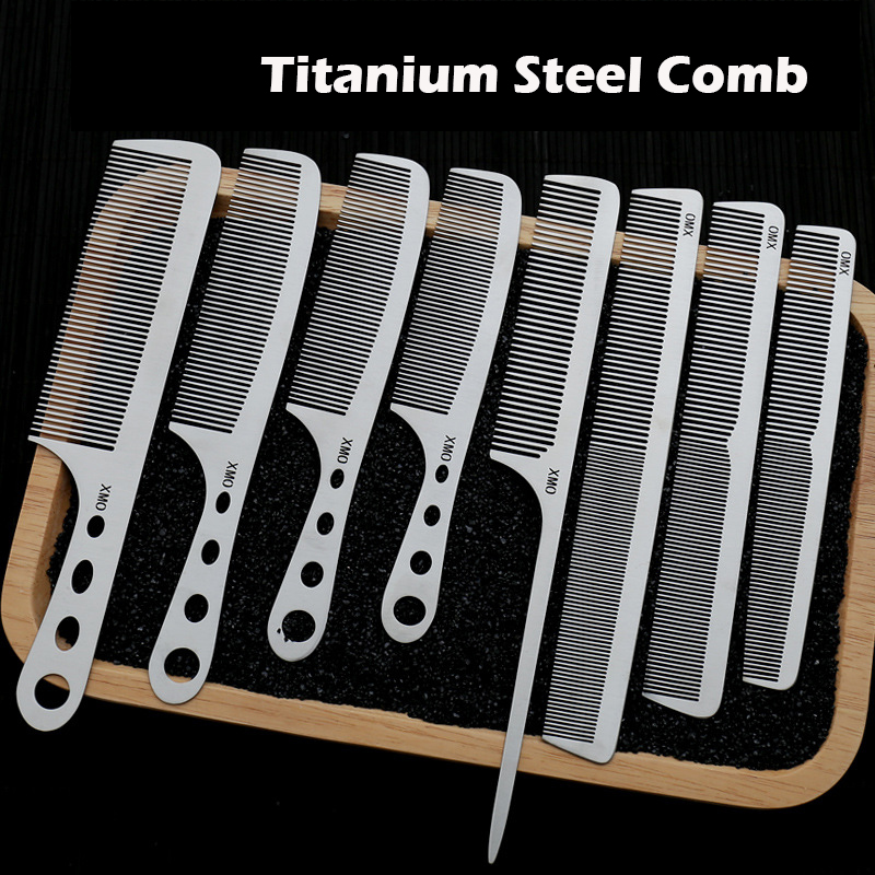 Hairdressing Steel Comb Titanium Steel Comb