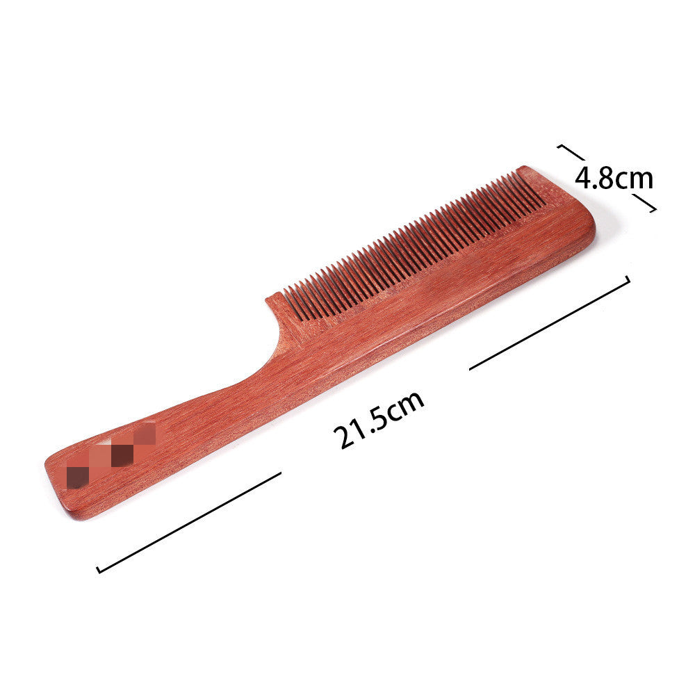 Red sandalwood coarse teeth comb