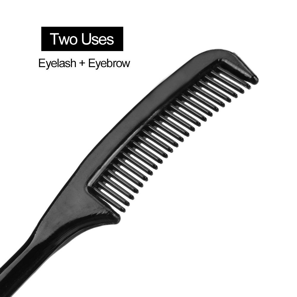 Black Mini Eyebrow Comb Eyelash Comb