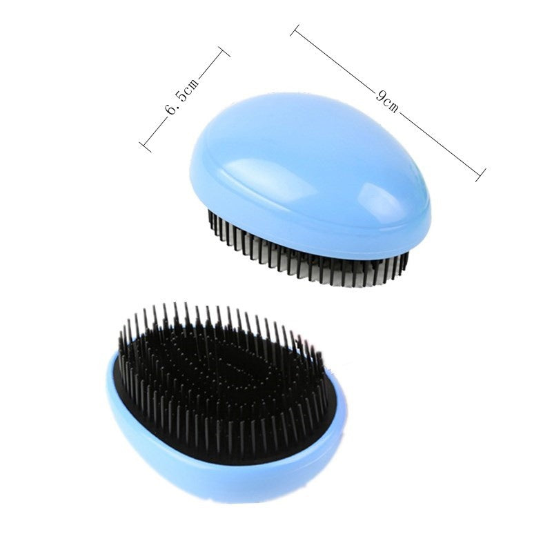 Massage Comb Egg Egg Comb Abs Plastic Black Smooth Hair Comb