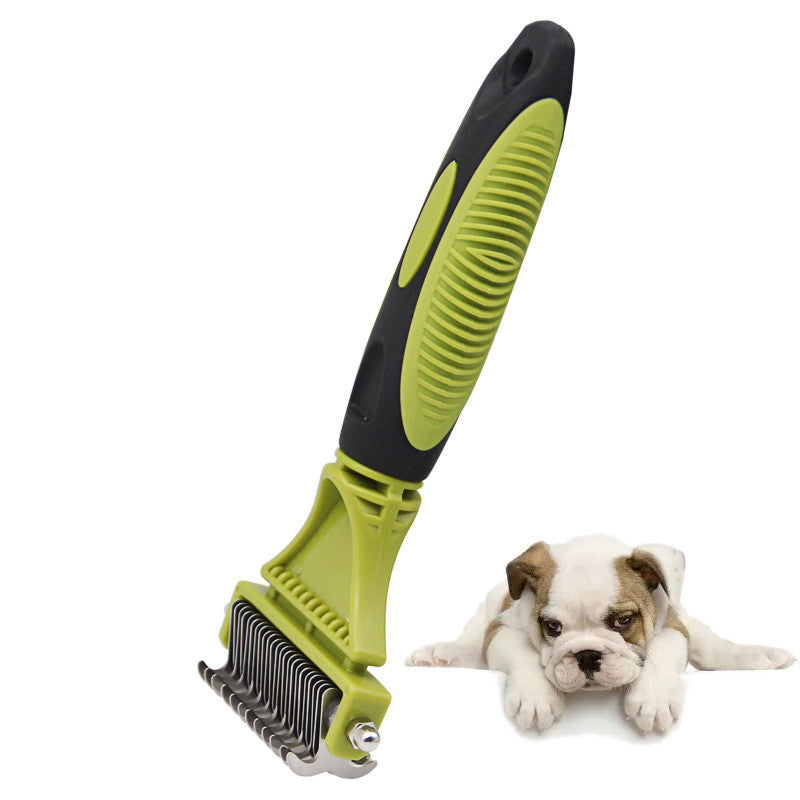 Pet double-sided hair comb cleaning comb