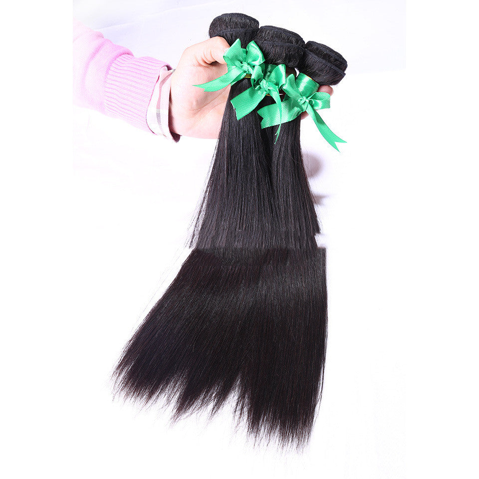 Indian Hair Straight Natural Color Real Hair Weave