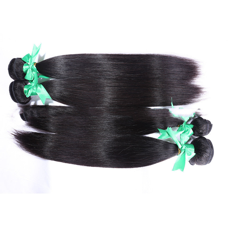 Indian Hair Straight Natural Color Real Hair Weave